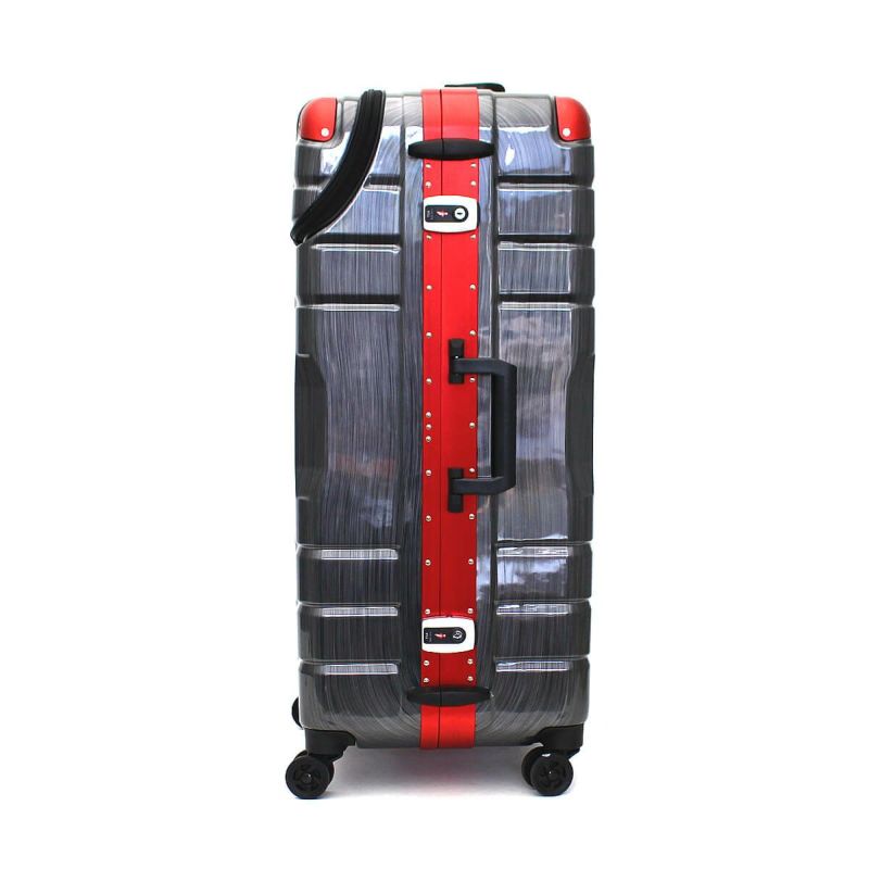 超軽量スーツケース TSAダイヤルロック Lサイズ 大型 レッド 赤色 