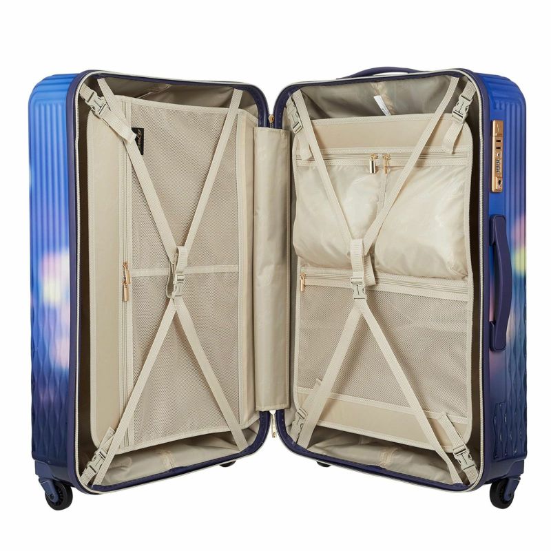 【OUTLET 50%OFF】 スーツケース Lサイズ ジッパータイプ ミニトランク付き ルナルクス LUN2116-67