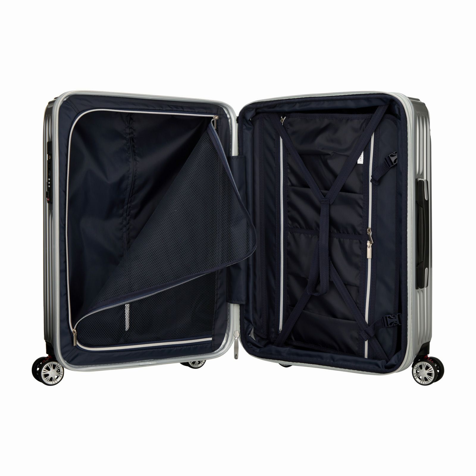 OUTLET 60%OFF】抗菌 スーツケース Mサイズ ジッパータイプ TRIDENT  