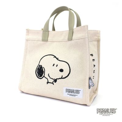 刺繍ワッペン 帆布トートバッグ スヌーピー ビーグルスカウト
