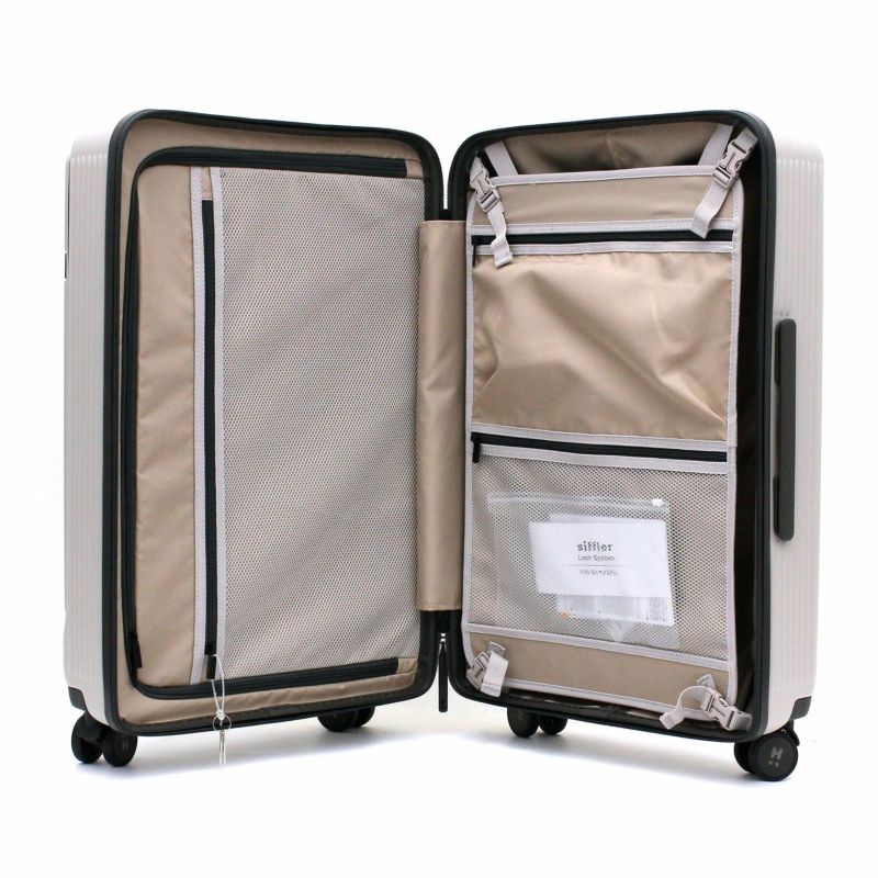 前パカ スーツケース Mサイズ ジッパータイプ ハピタスプラス HPL2281 