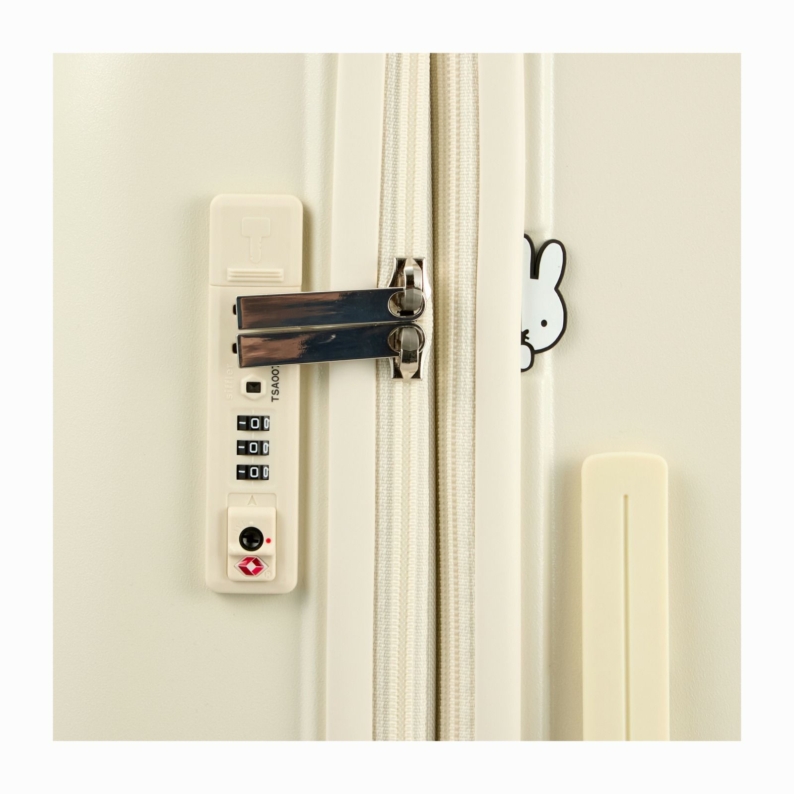 スーツケース ミッフィー Mサイズ 容量拡張式 ジッパータイプ HAP2249