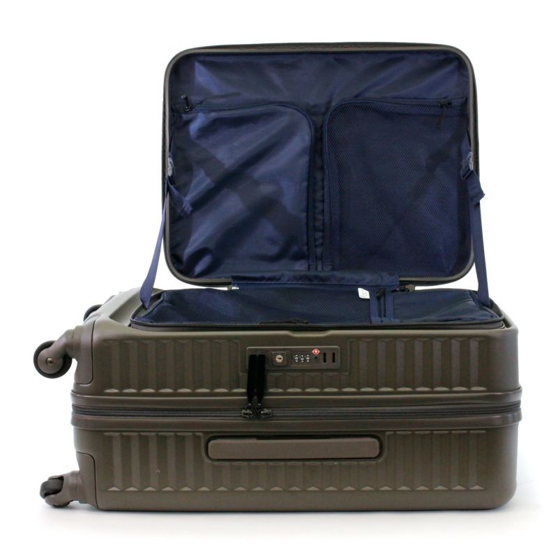 横パカ スーツケース Mサイズ ジッパータイプ ESCAPE'S ESC2284-M