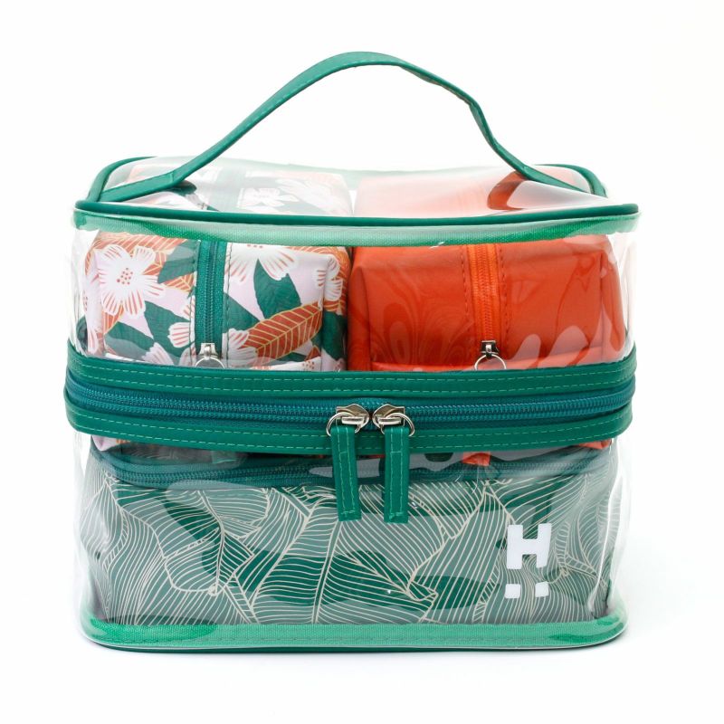 potete♢ポーチ&限定bag 4点セット トラベルポーチセット 四角型 ハピタスプラス 7123 | シフレ