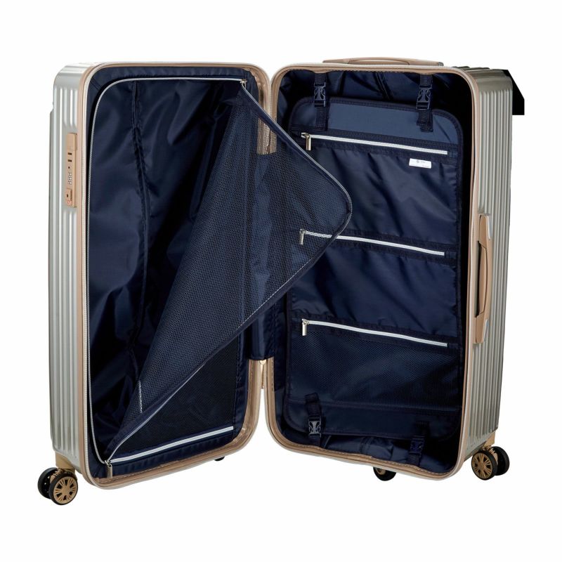 抗菌 スーツケース BOX型 Lサイズ ジッパータイプ TRIDENT TRI2035K-71