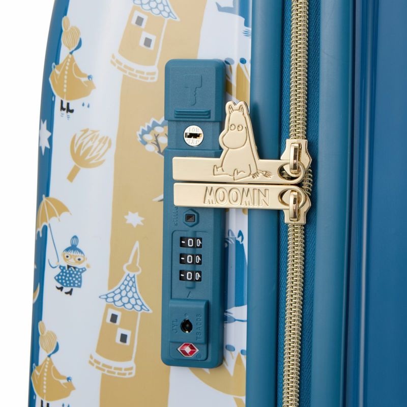 今週で処分！ムーミンキャリーケース 鍵2個付き MOOMIN ムーミン スーツケース 44L 55.5cm 3.0kg レディース MM2