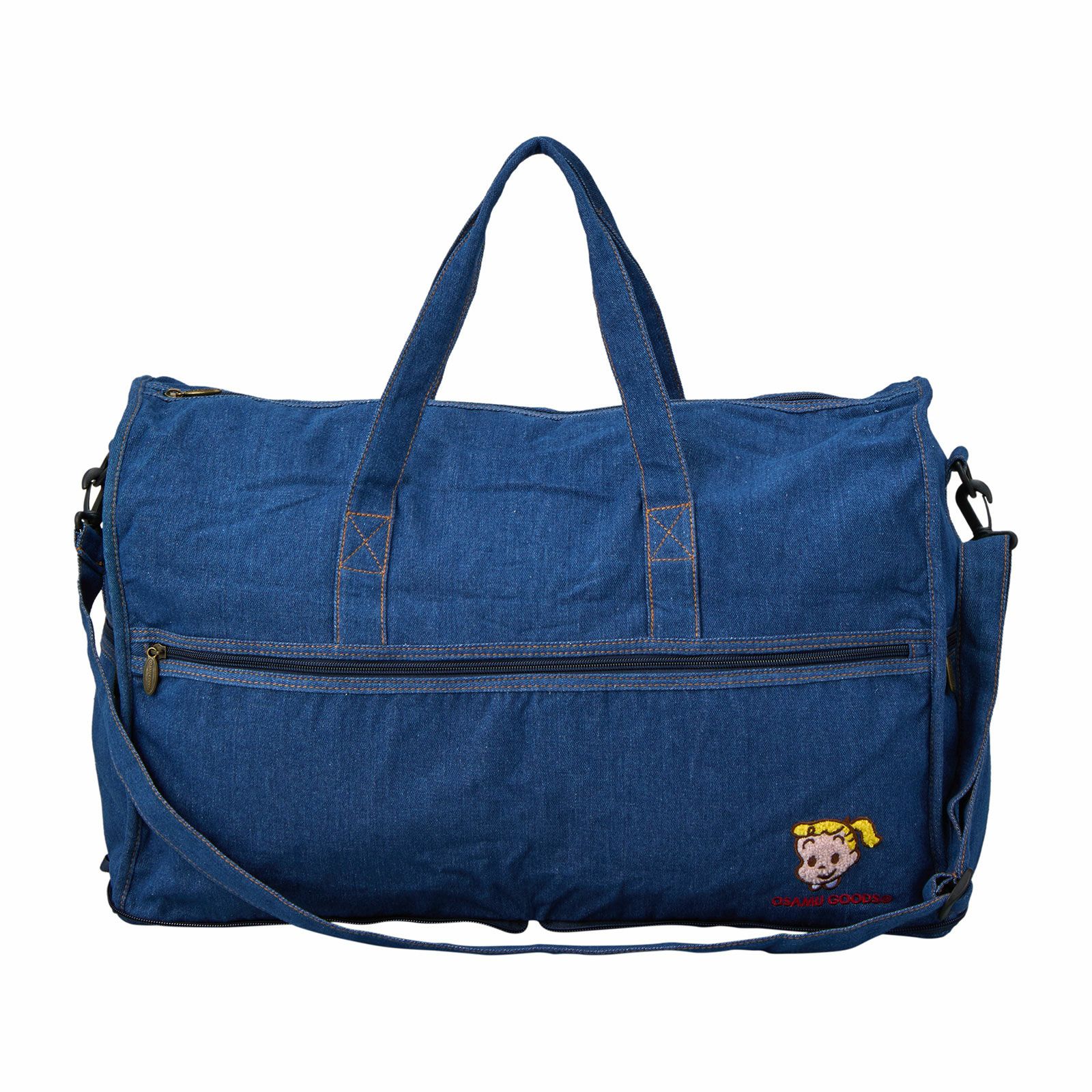 折りたたみ ボストンバッグ デニム Lサイズ オサムグッズ ハピタス