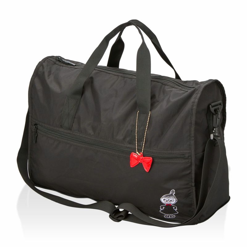 折りたたみボストンバッグ Mサイズ ムーミン モノトーン リトルミイ