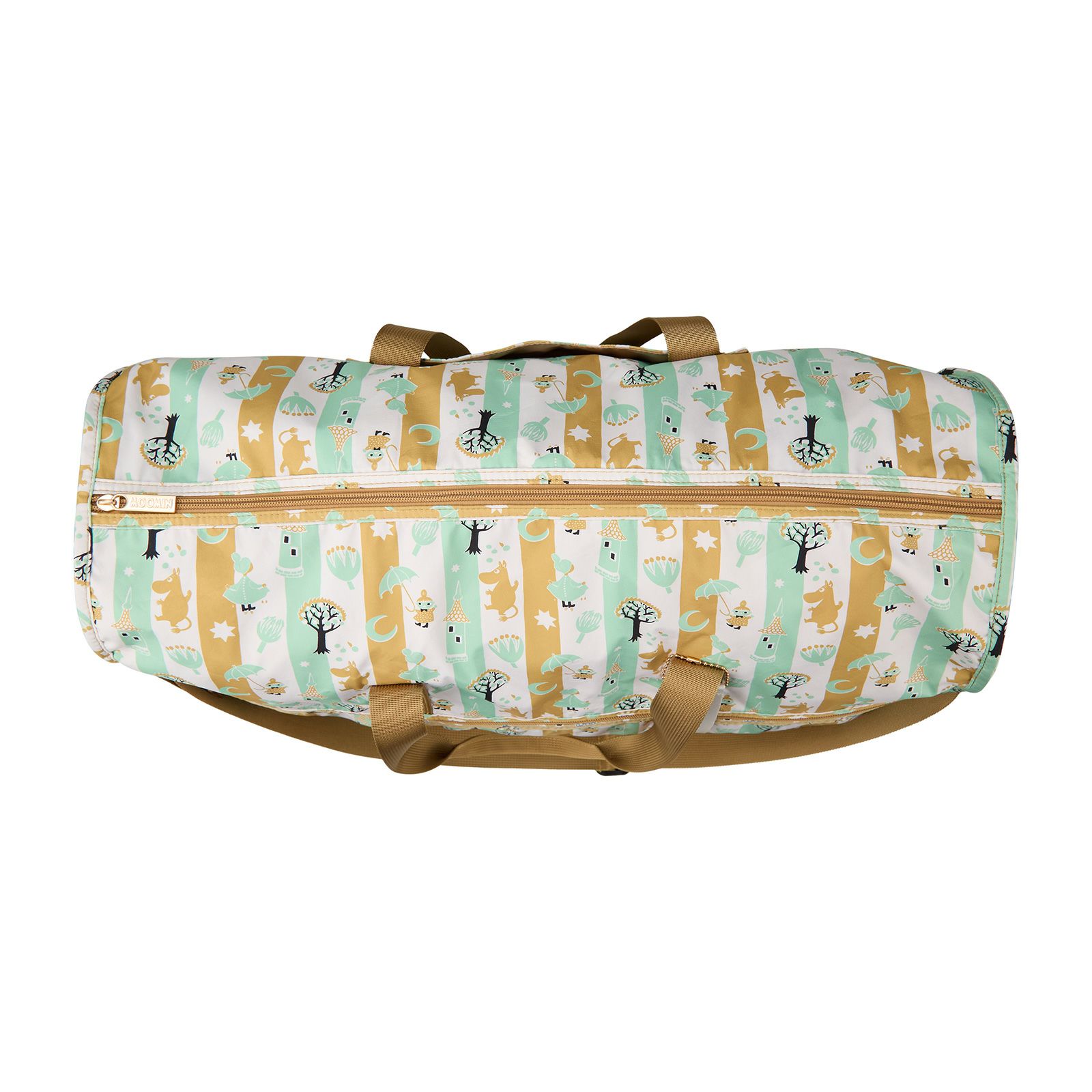 折りたたみボストンバッグ Lサイズ ムーミン モノトーン リトルミイ