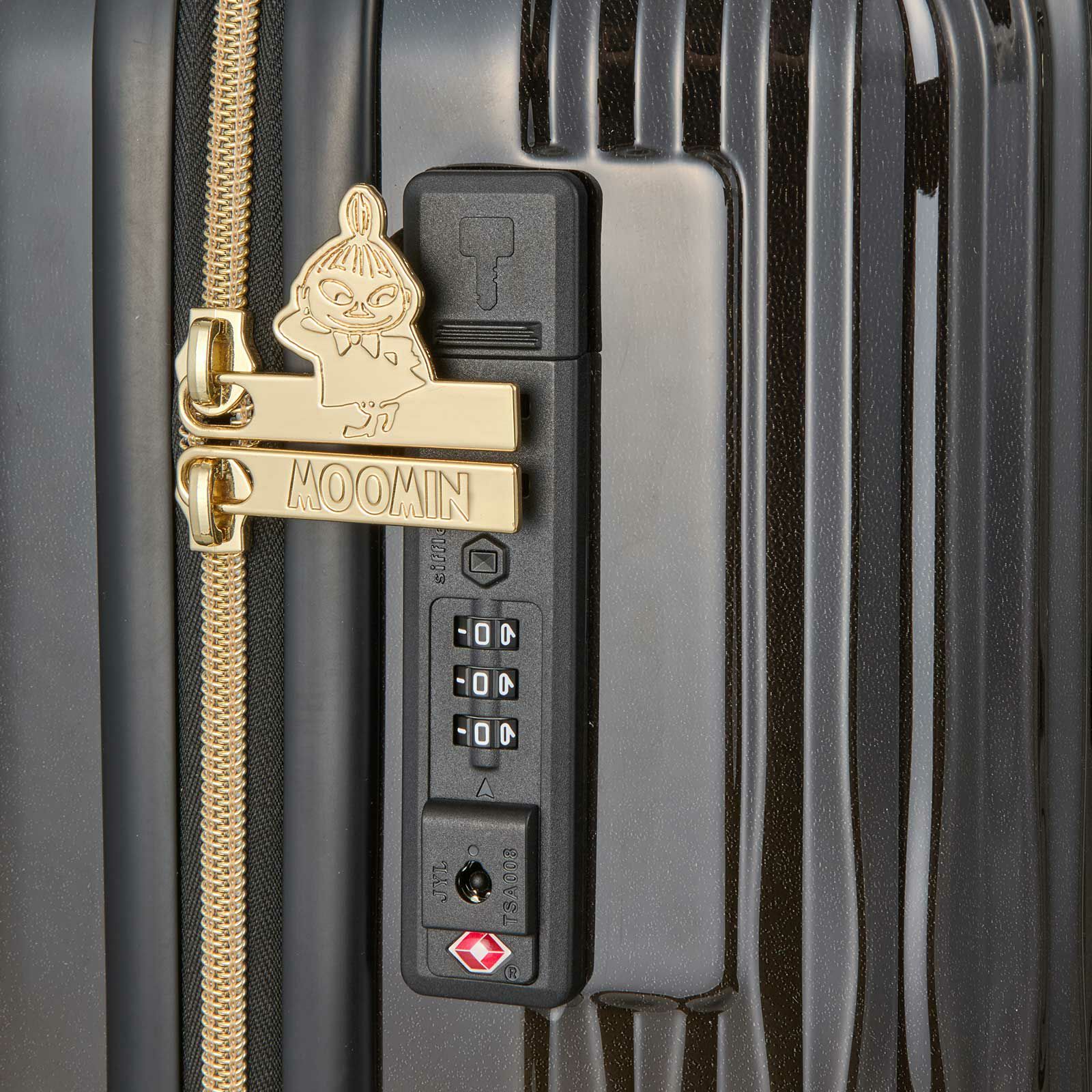 スーツケース ムーミン モノトーン リトルミイ Sサイズ ジッパータイプ
