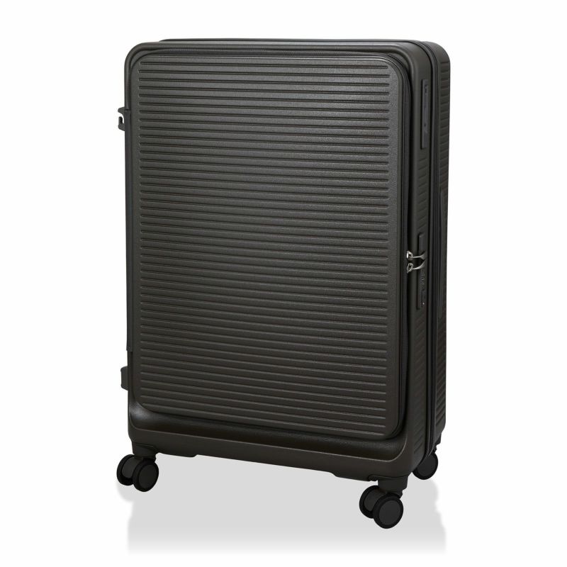 スーツケース Lサイズ ジッパータイプ RPET新素材 前パカ