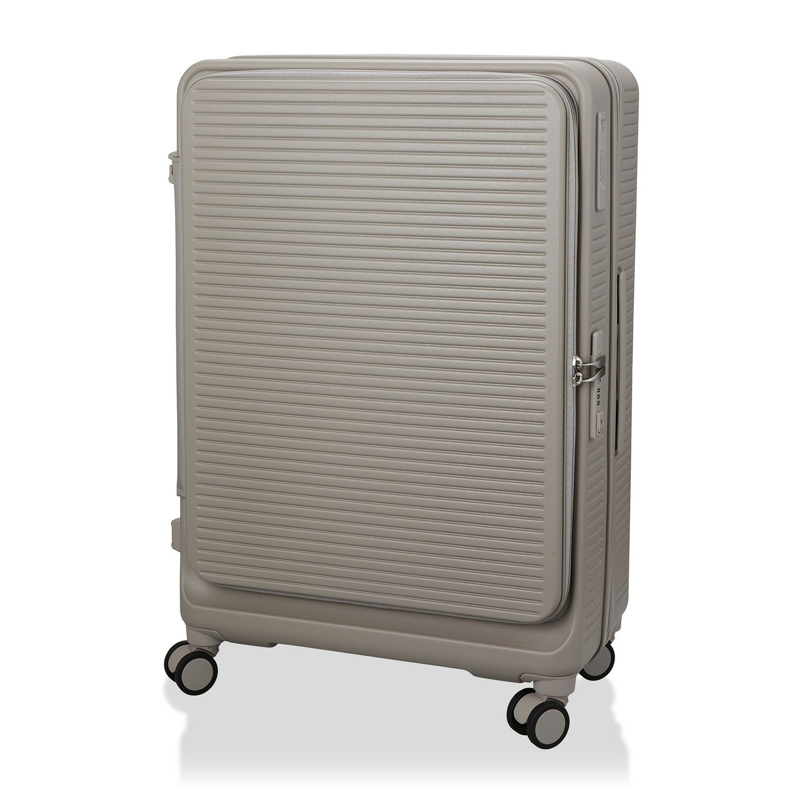 スーツケース Lサイズ ジッパータイプ RPET新素材 前パカ